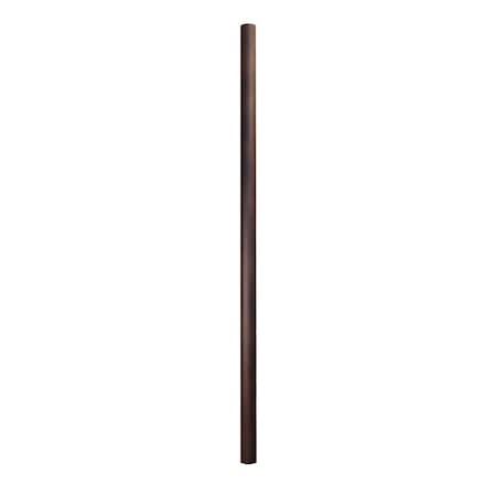 Special Lite Products Smooth Aluminum Direct Burial Post With Photo Cell, Oil Rubbed Bronze 390-PC-ORB